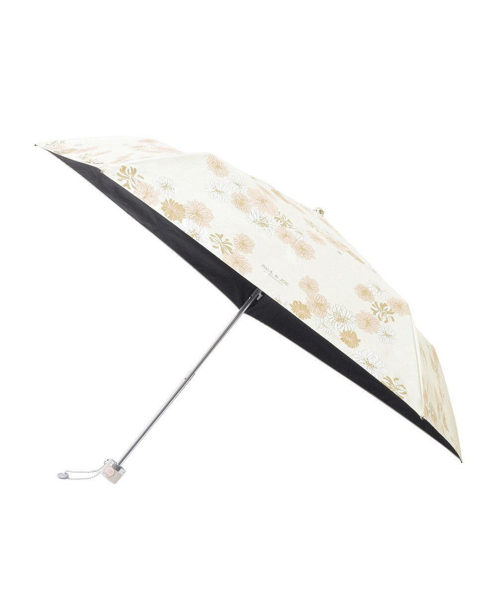 MOONBAT 【 遮光率100％/遮熱/UV/軽量】PAUL&JOE ACCESSOIRES(ポール&ジョー) 晴雨兼用日傘 クリザンテーム 総柄 花柄 折りたたみ傘 