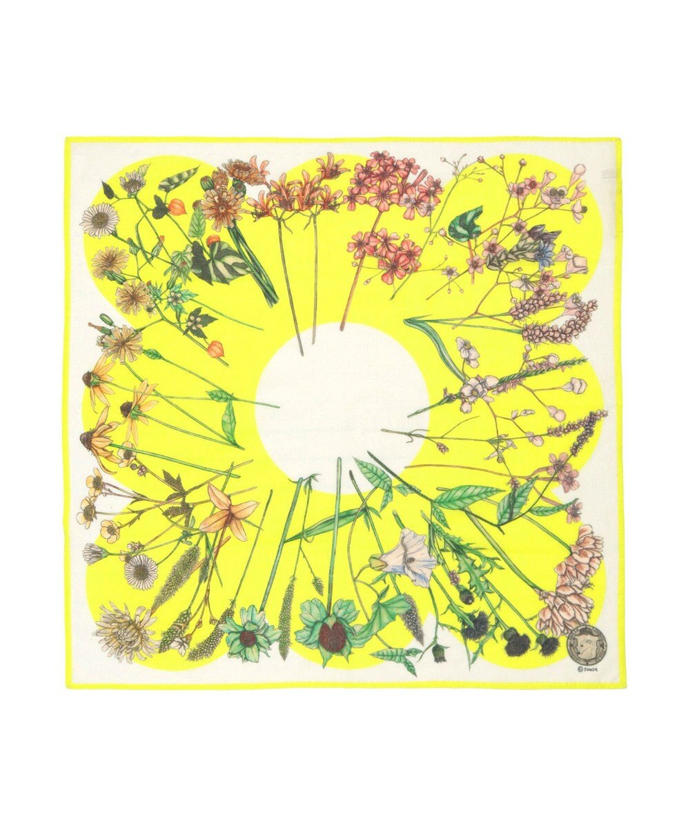 MOONBAT SWASH LONDON フラワープリント コットン スカーフ 