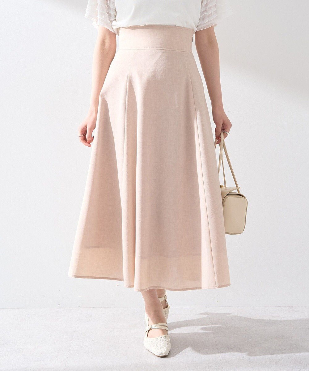 earth music&ecology シアーバックレースアップフレアスカート 