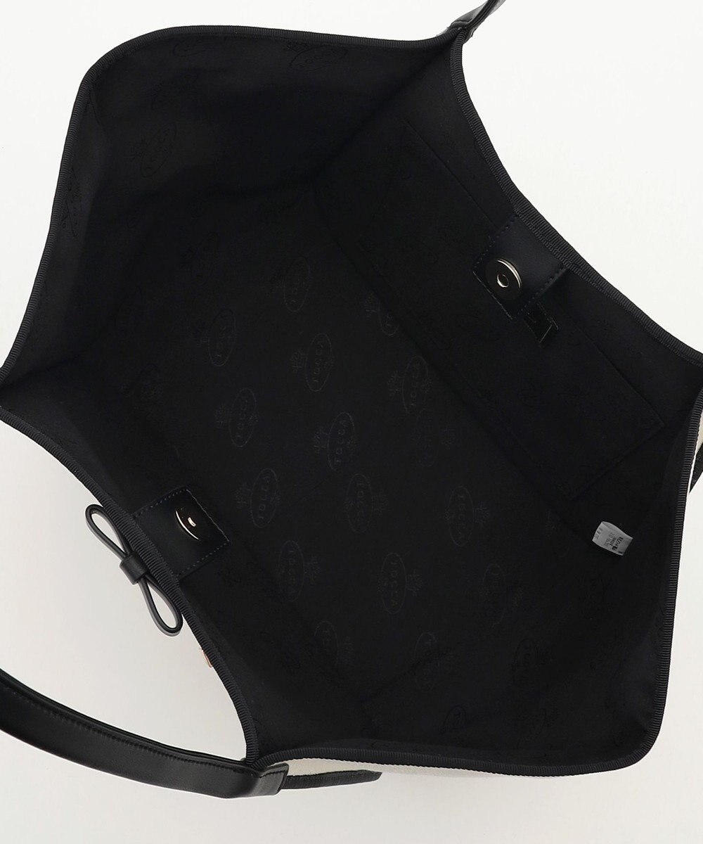 TOCCA 【A4サイズ対応】TRIM RIBBON CANVASTOTE トートバッグ 