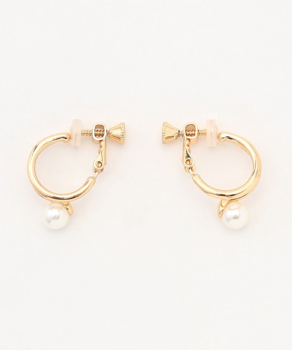 ANY ２連パールフープイヤリング(両耳用) 