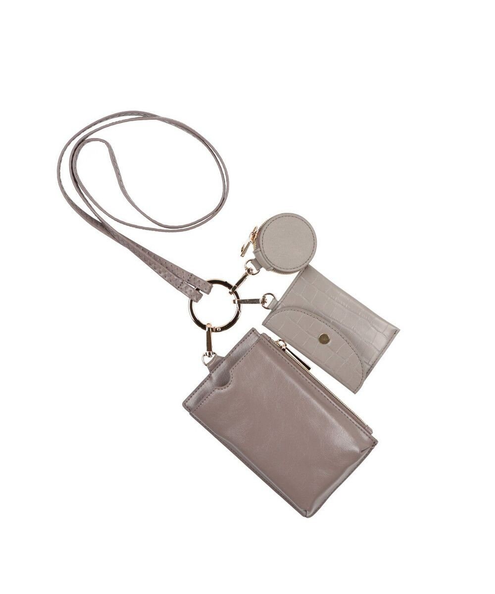 UNBILLION cachecache コンビ素材多機能スマホショルダー 