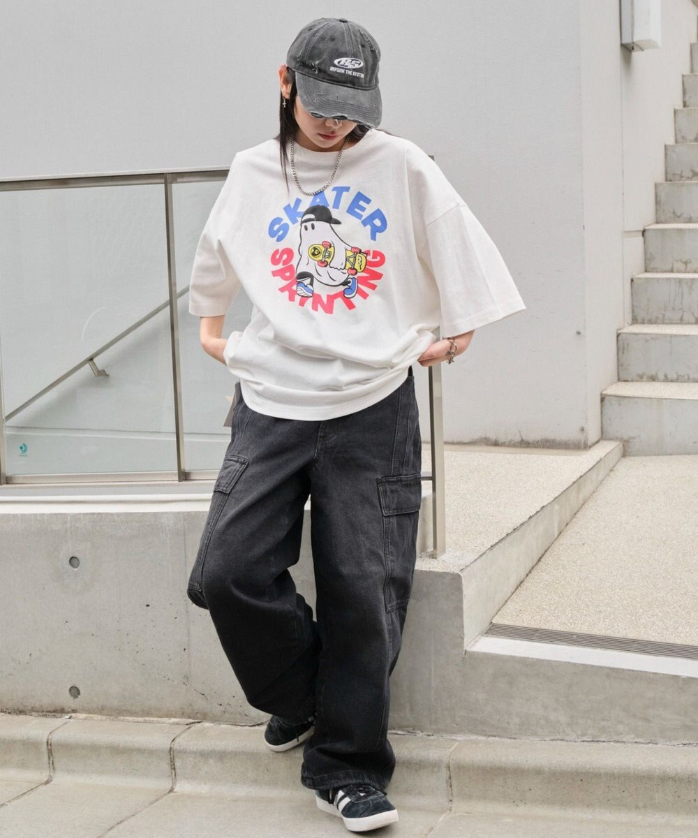 WEGO 【ユニセックス着用ITEM】アクセ付きグラフィックT（SS） 