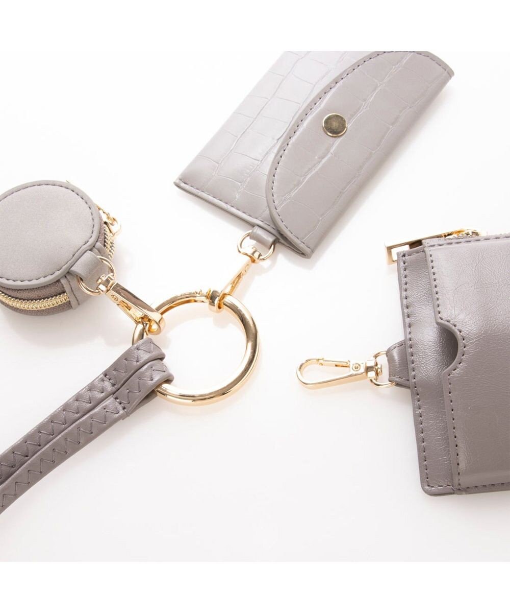 UNBILLION cachecache コンビ素材多機能スマホショルダー 