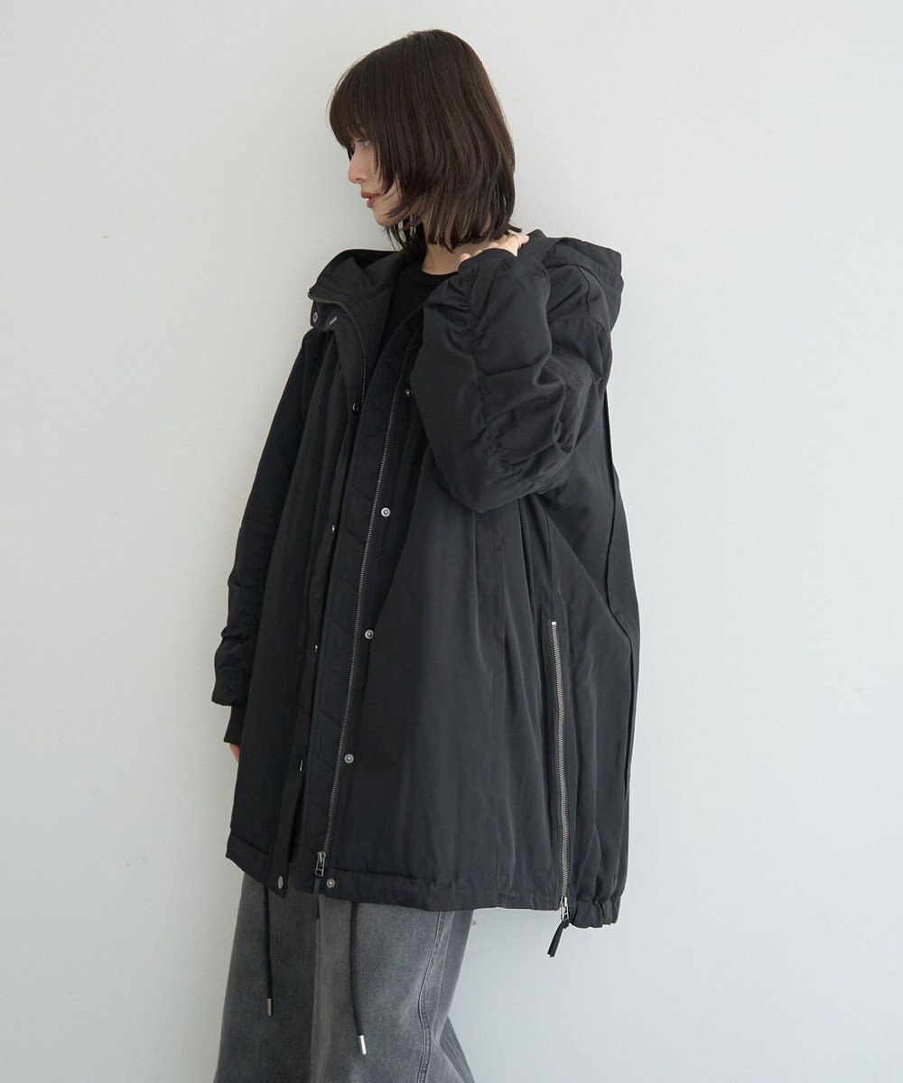 YECCA VECCA パディングフーディーコート 