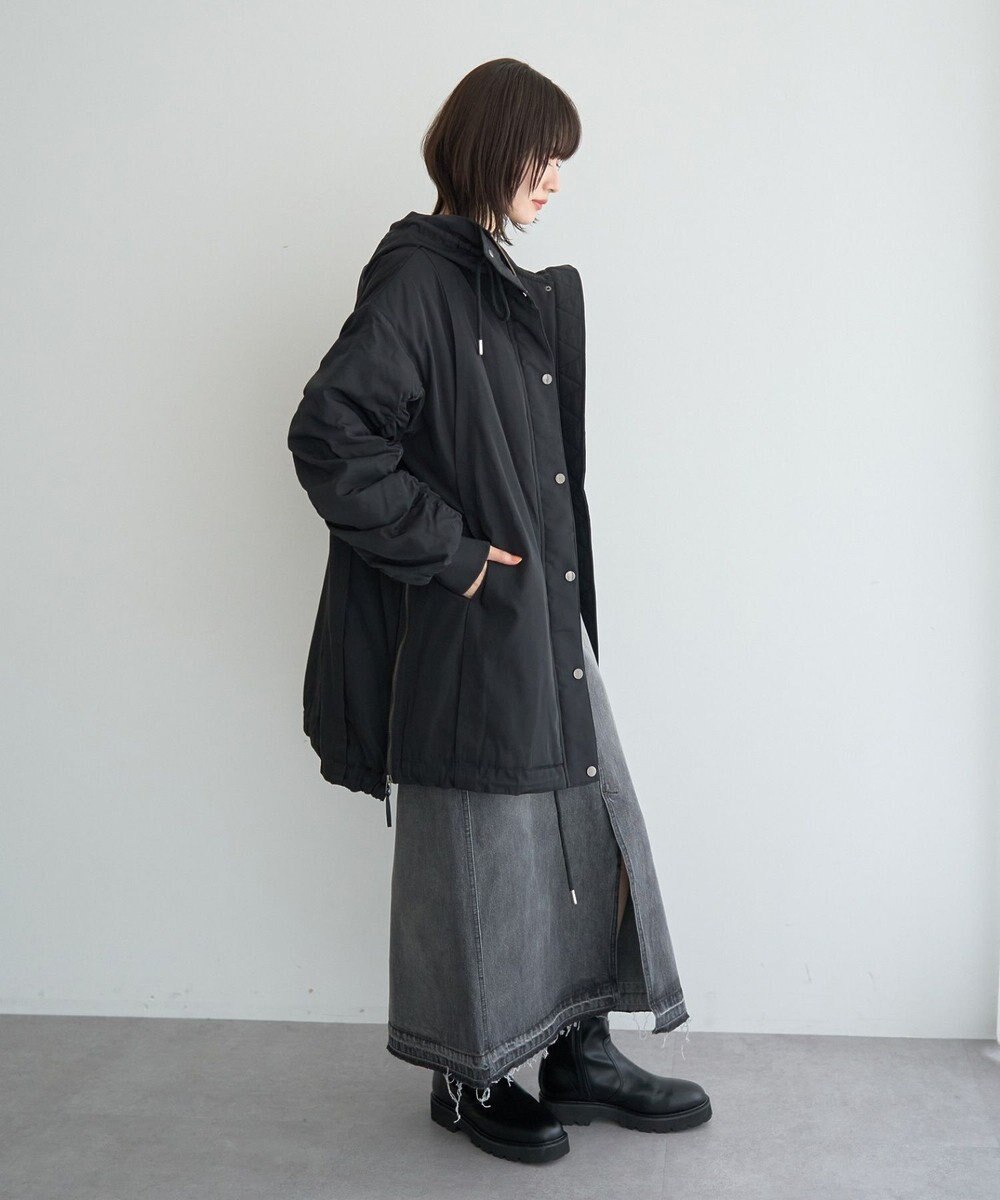 YECCA VECCA パディングフーディーコート 