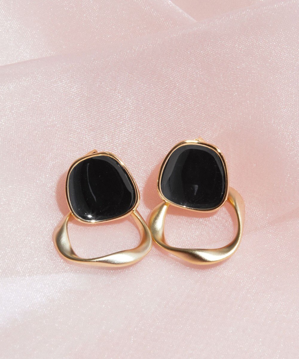 Tiaclasse カラーメタルリングピアス 