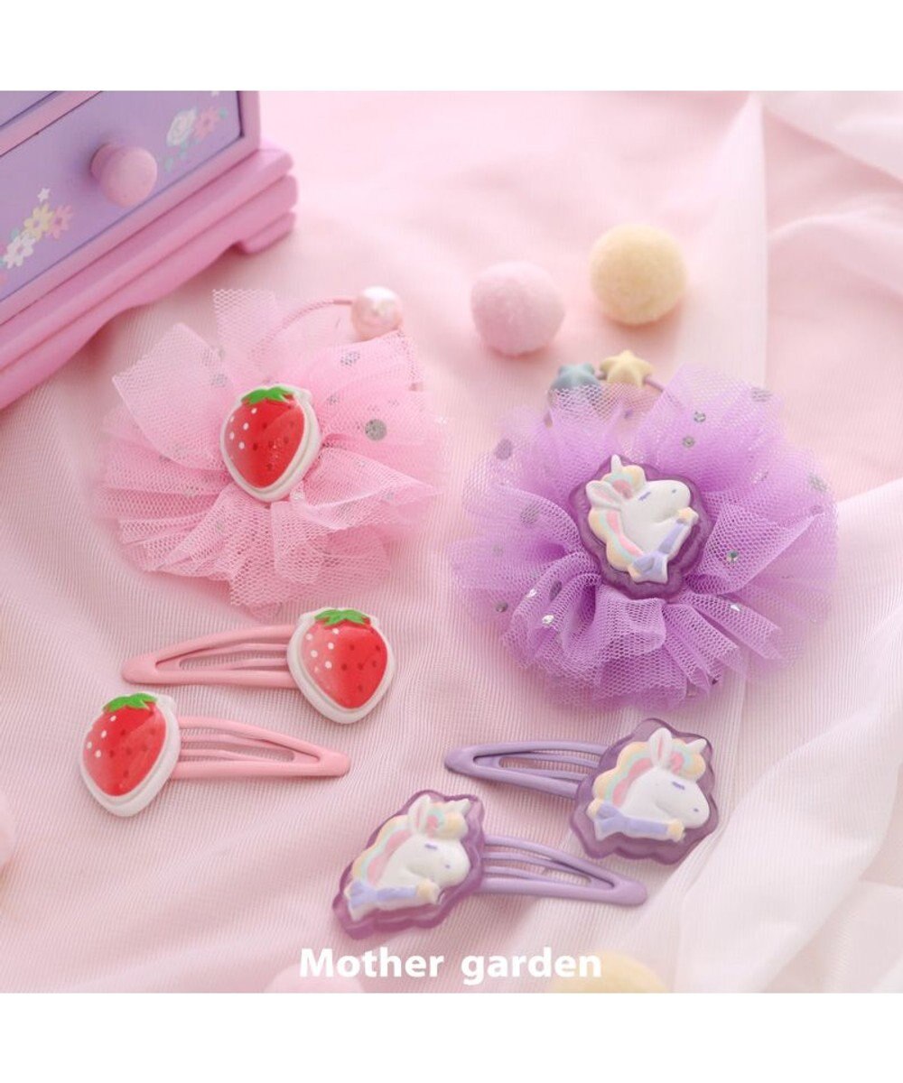 Mother garden マザーガーデン ユニコーン ヘアクリップ 2個セット 