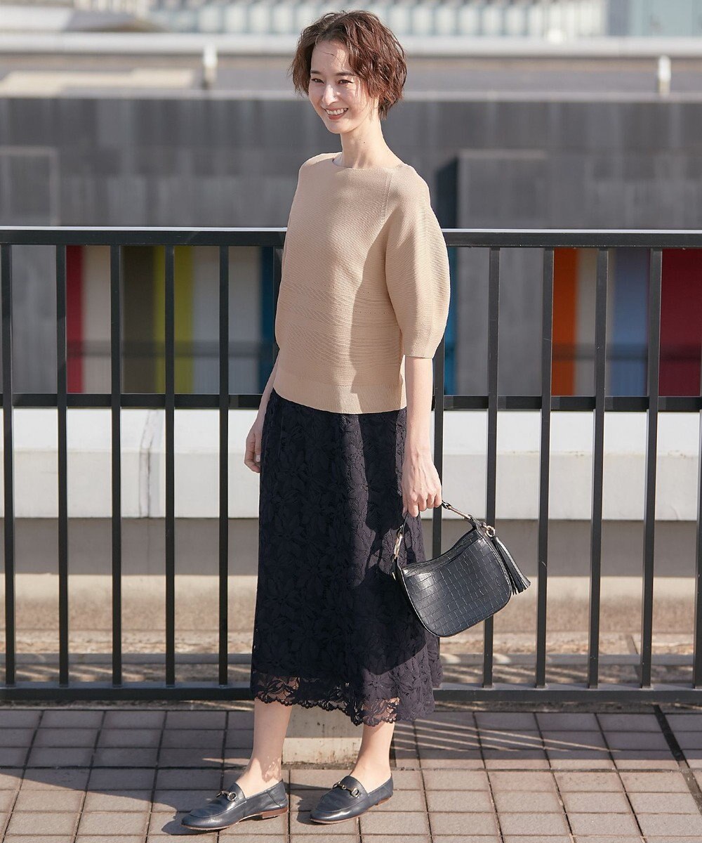 自由区 【XSサイズ～/洗える】ドライタッチホールガーメント ニット 