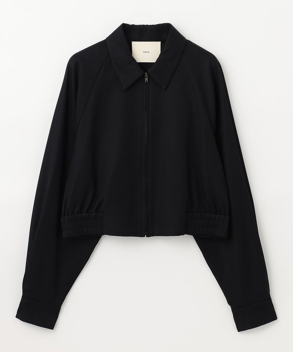 NAVE 【Nave　洗える】バルキーツイル ジップアップブルゾン 