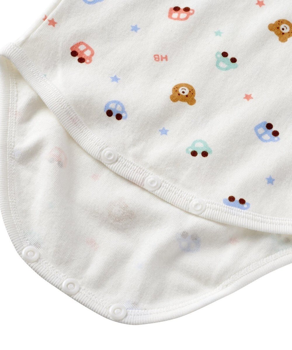 MIKI HOUSE HOT BISCUITS 【70-80cm】 半袖ボディシャツ(かぶり仕様) 