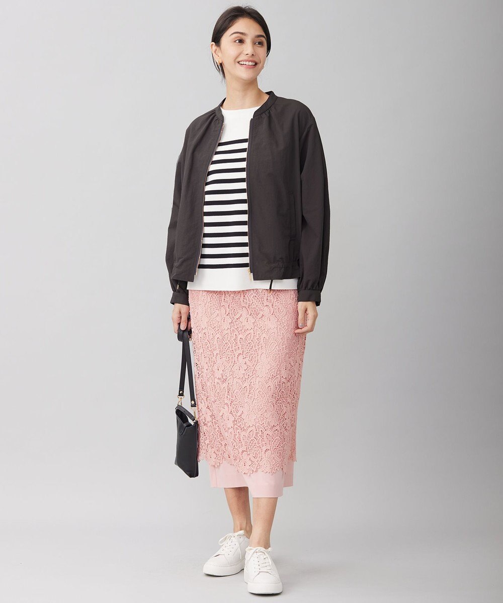 自由区 【撥水加工・UVケア・洗える】ライトグログラン ブルゾン 