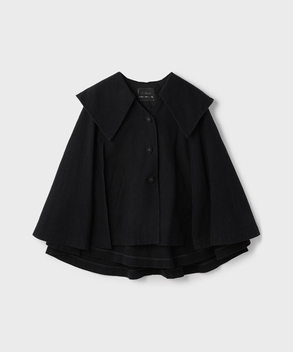 GRACE CONTINENTAL リネンオックスケープジャケット 