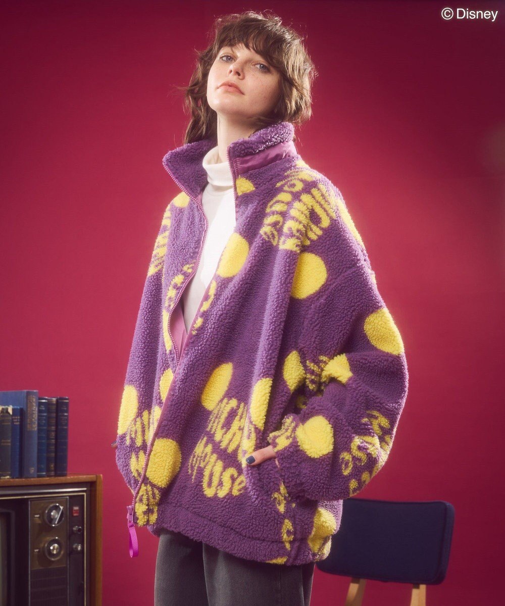 AMERICAN HOLIC ソウガラプリントボアブルゾン／Ｄｉｓｎｅｙ 