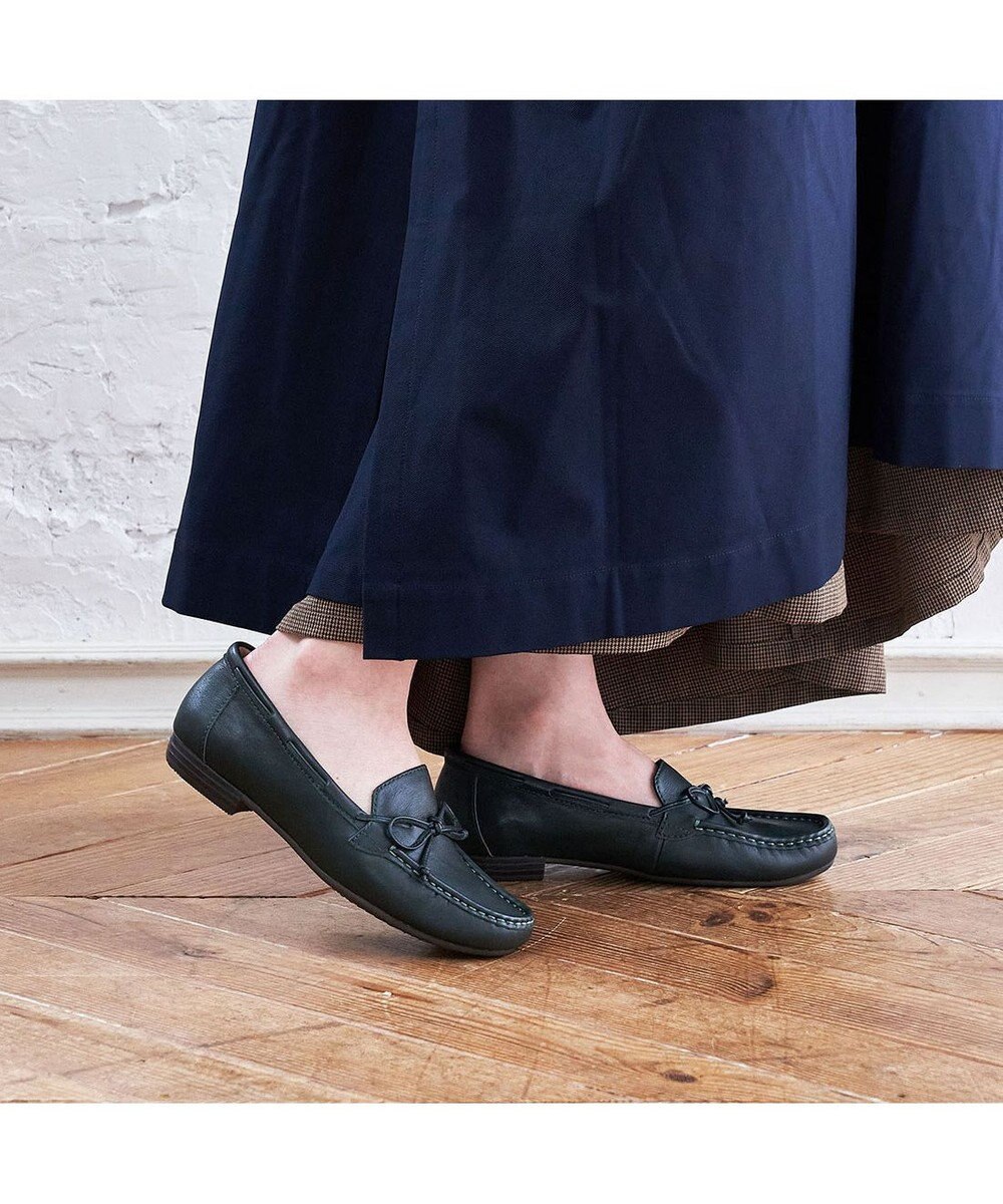 ing <ing>【3E】リボンモカシンシューズ 