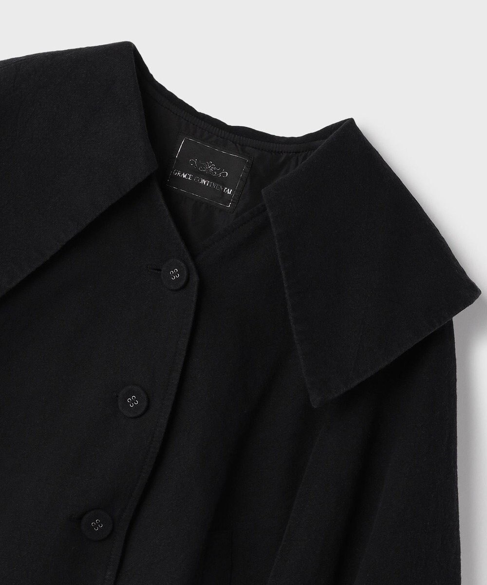 GRACE CONTINENTAL リネンオックスケープジャケット 