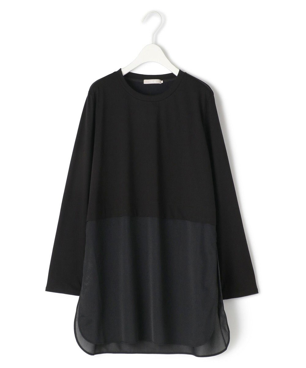 ICB L 【洗える】 シアージャージーコンビ カットソー 