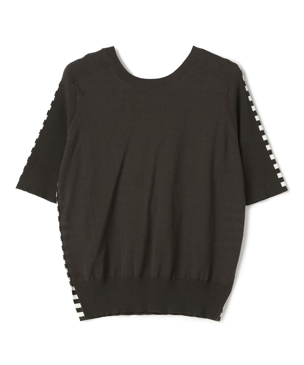 BEIGE， JULIE / コットンシルク 2WAY半袖ニット 