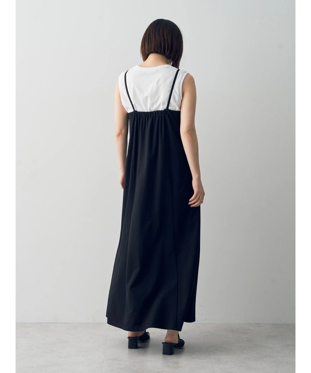 YECCA VECCA 【2点SET】シアーシャツ×Aラインキャミワンピース 