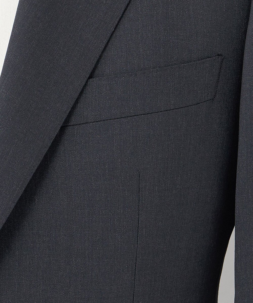 GOTAIRIKU オールシーズン対応【御幸毛織】WOOL×SOLOTEX ストレッチスーツ（グレー無地） 