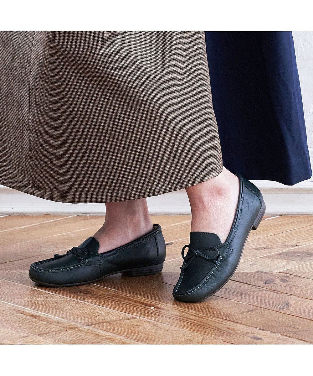 ing <ing>【3E】リボンモカシンシューズ 