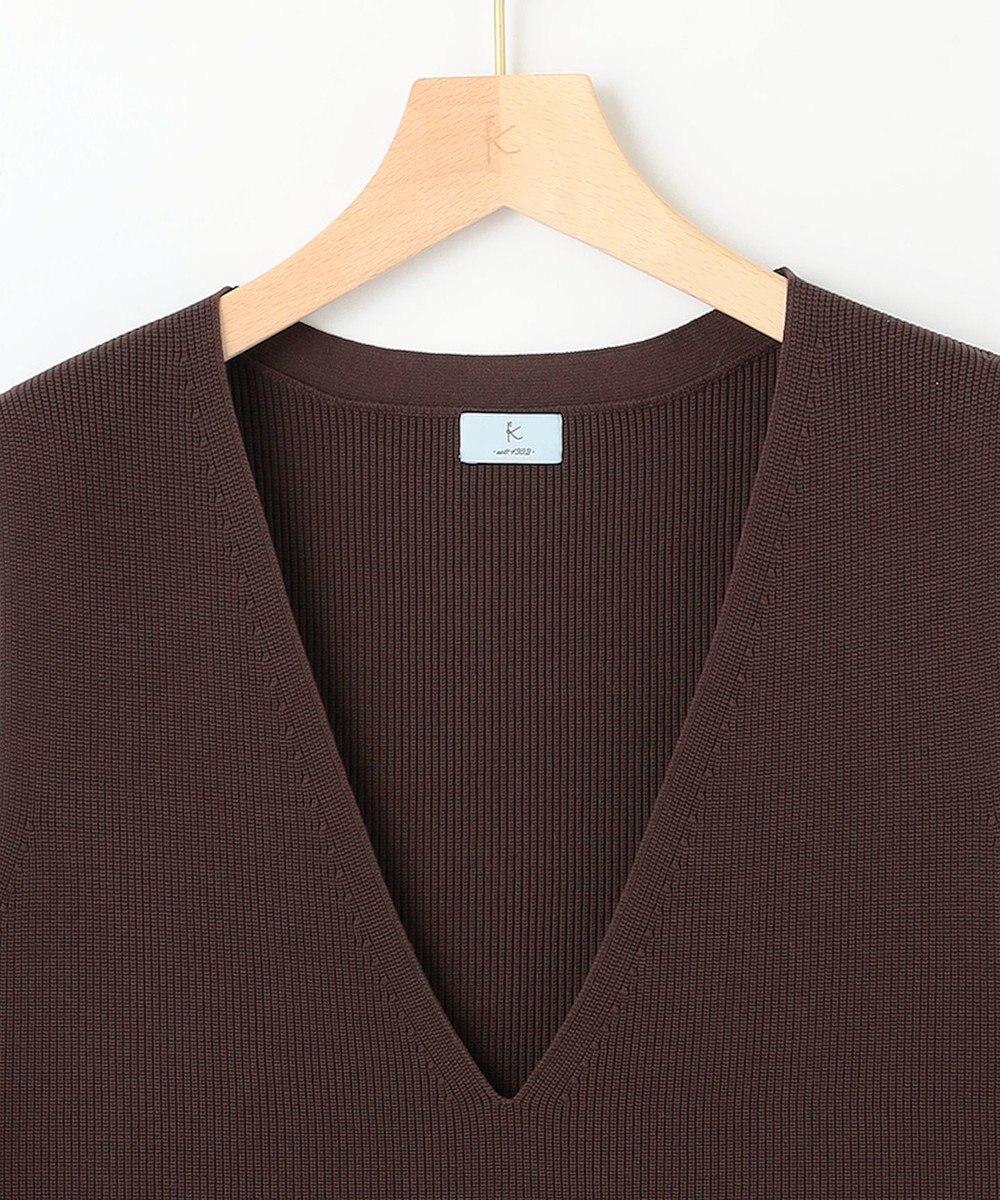 組曲 【洗える・軽量】パールディテールニット ベスト 