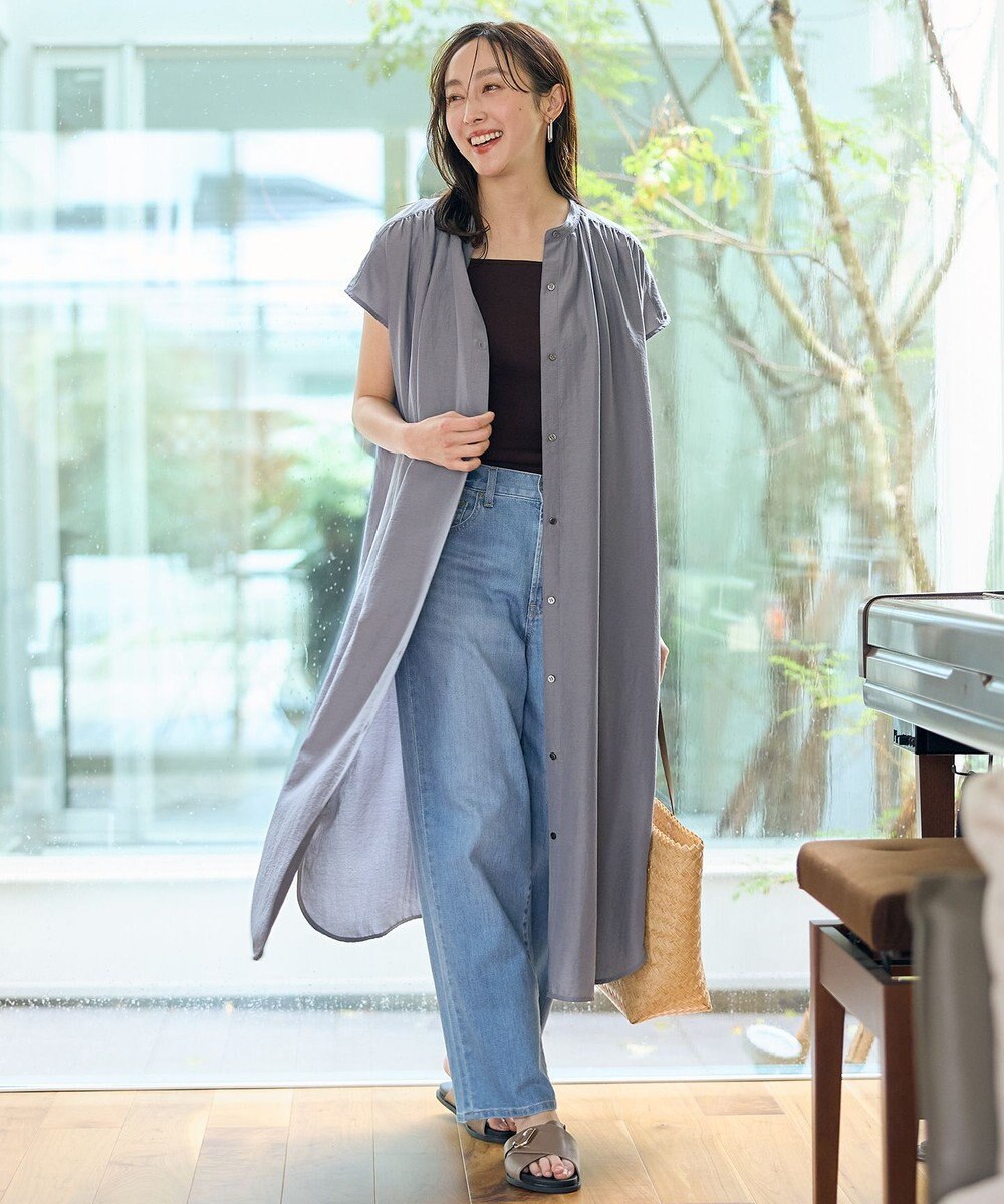 ANY スパンボイル撥水ワンピース 