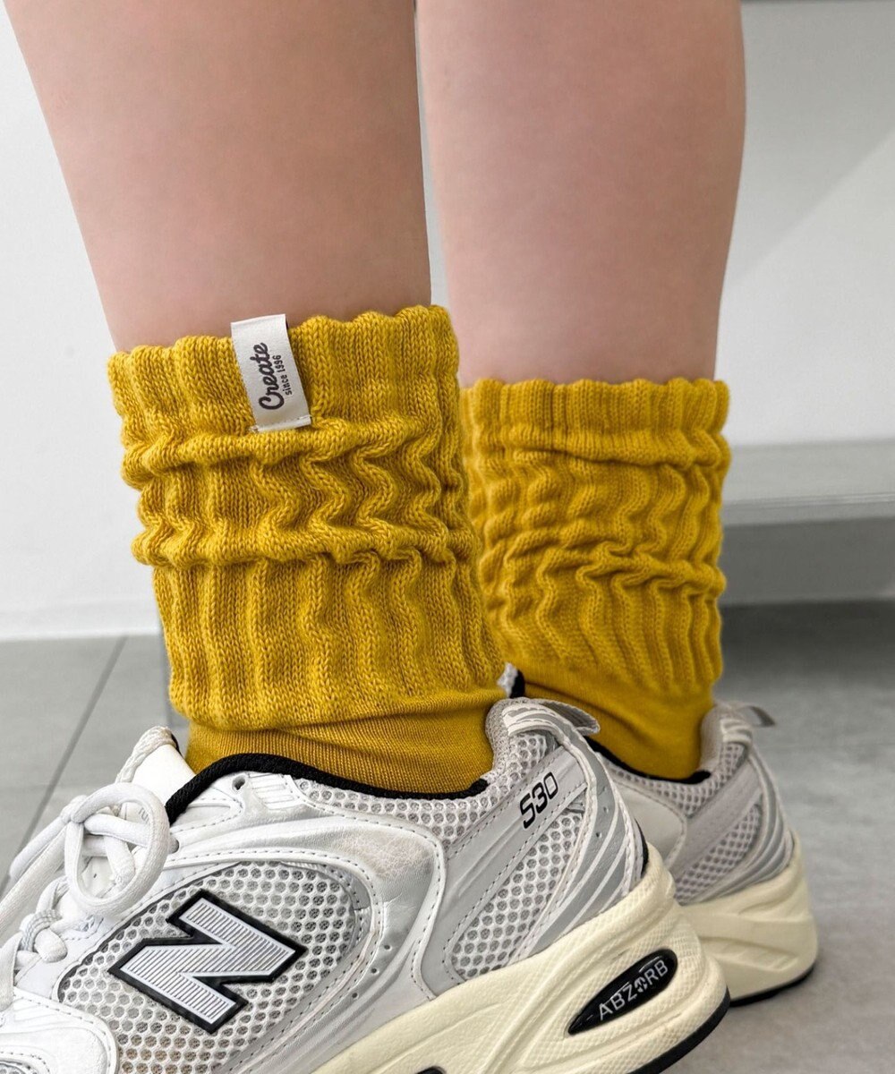 WEGO タグデザインボリュームリブソックス 