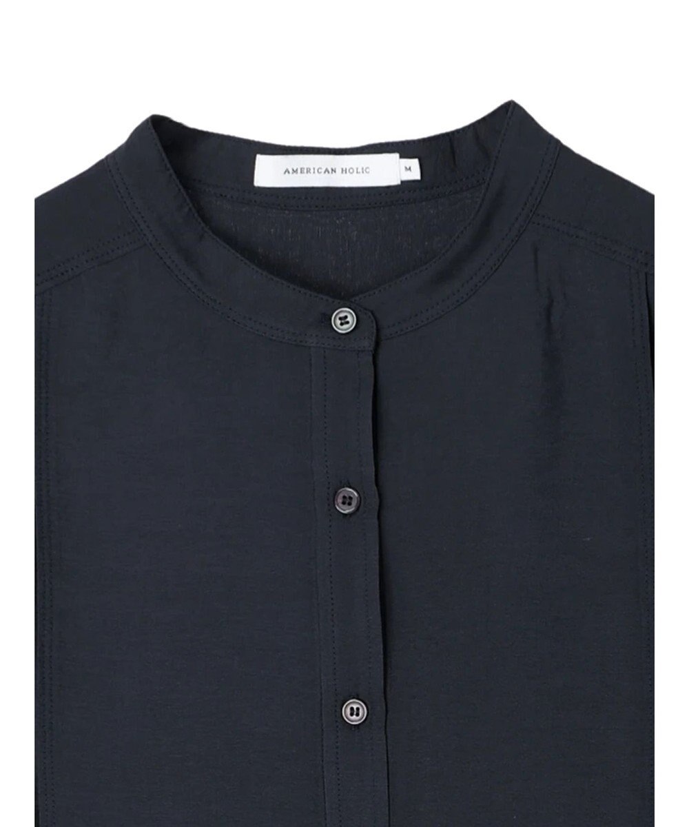 AMERICAN HOLIC ブザムフレンチスリーブバックオープンチュニック 