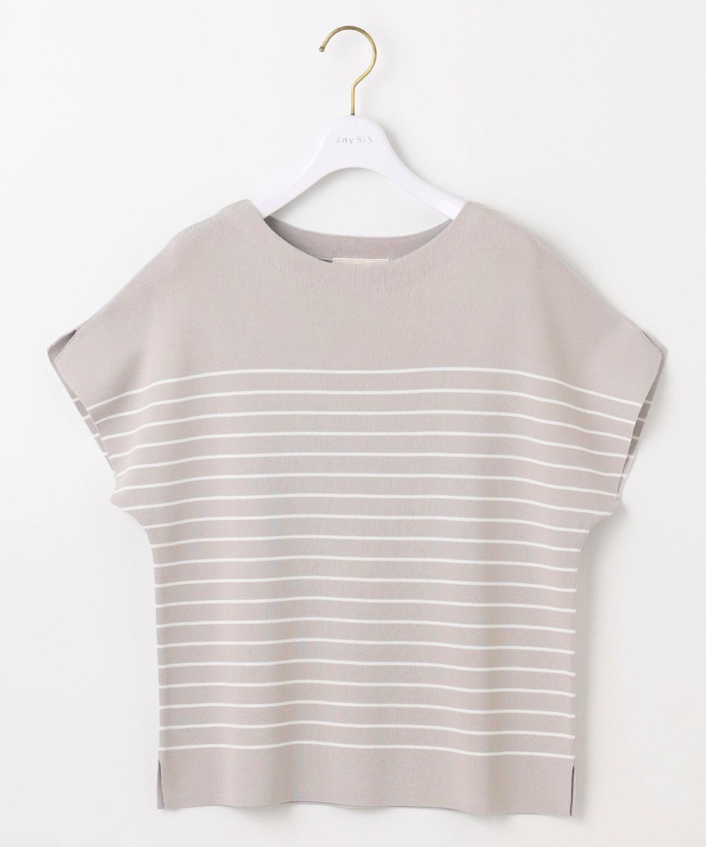 ANY SIS 【接触冷感・UVカット・洗える】ビューティクール フレンチ ニットＴ 