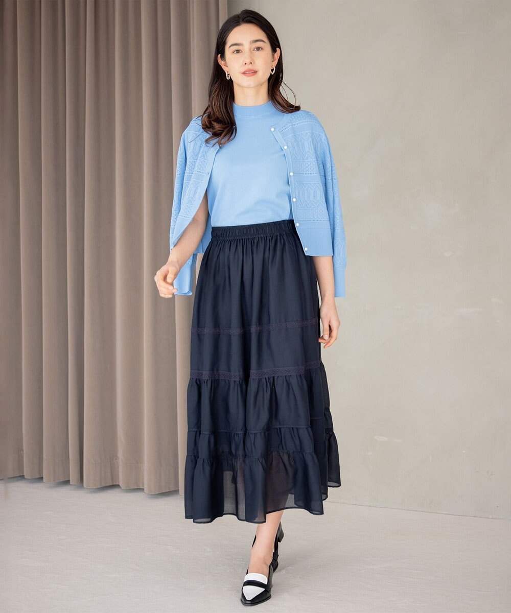 組曲 【2SET・WEB限定】編地ニット ツインセット 