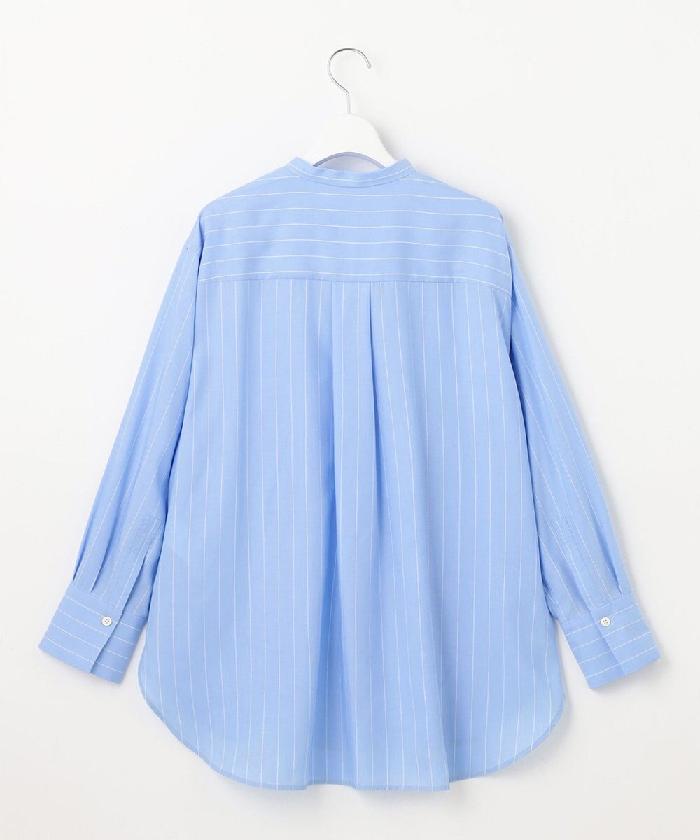 自由区 【洗える】SOMELOSテンセルバンドカラー シャツ 