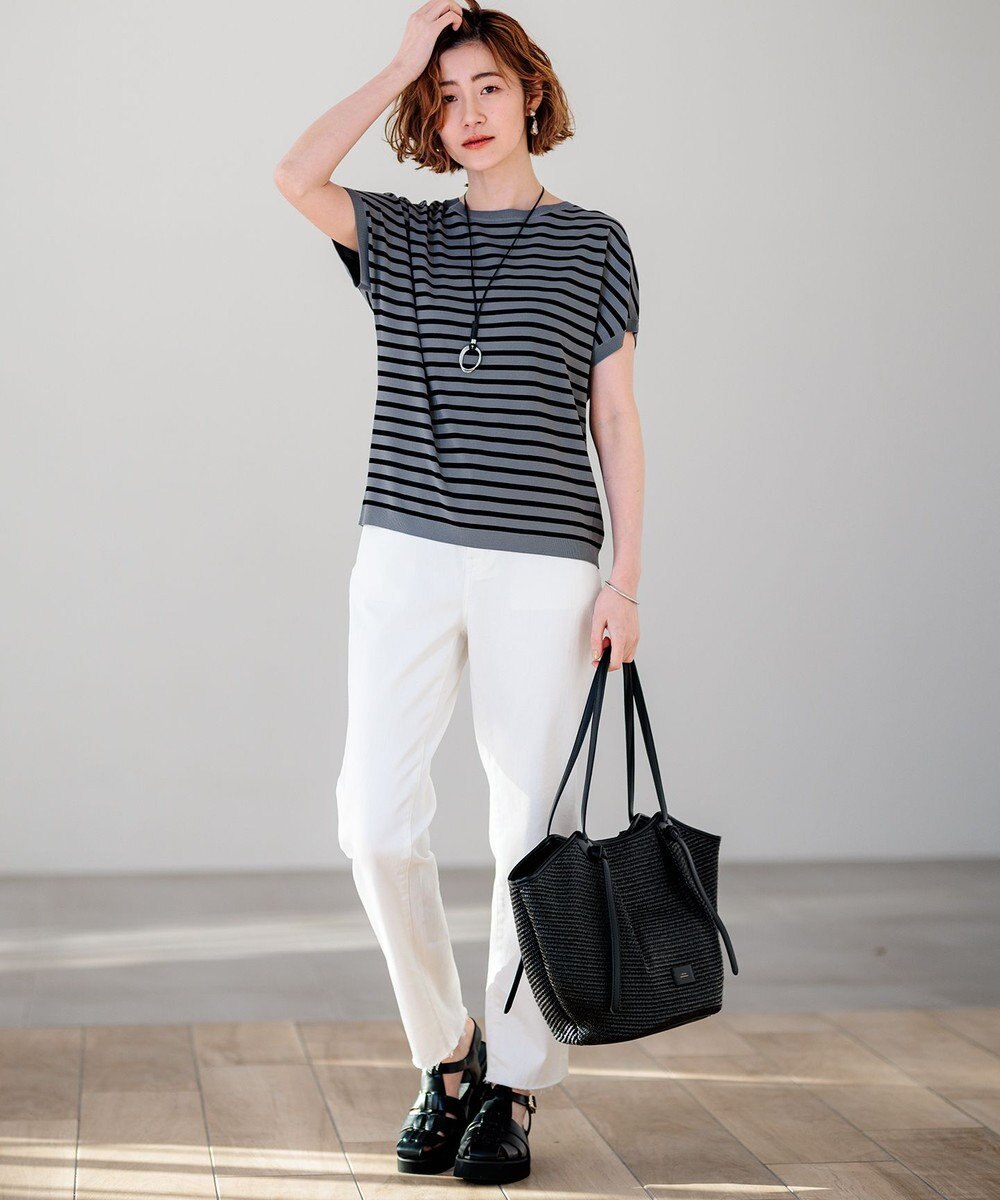 23区 S 【新色追加/VERY5月号掲載】レーヨンポリエステルストレッチ プルオーバー ニット 