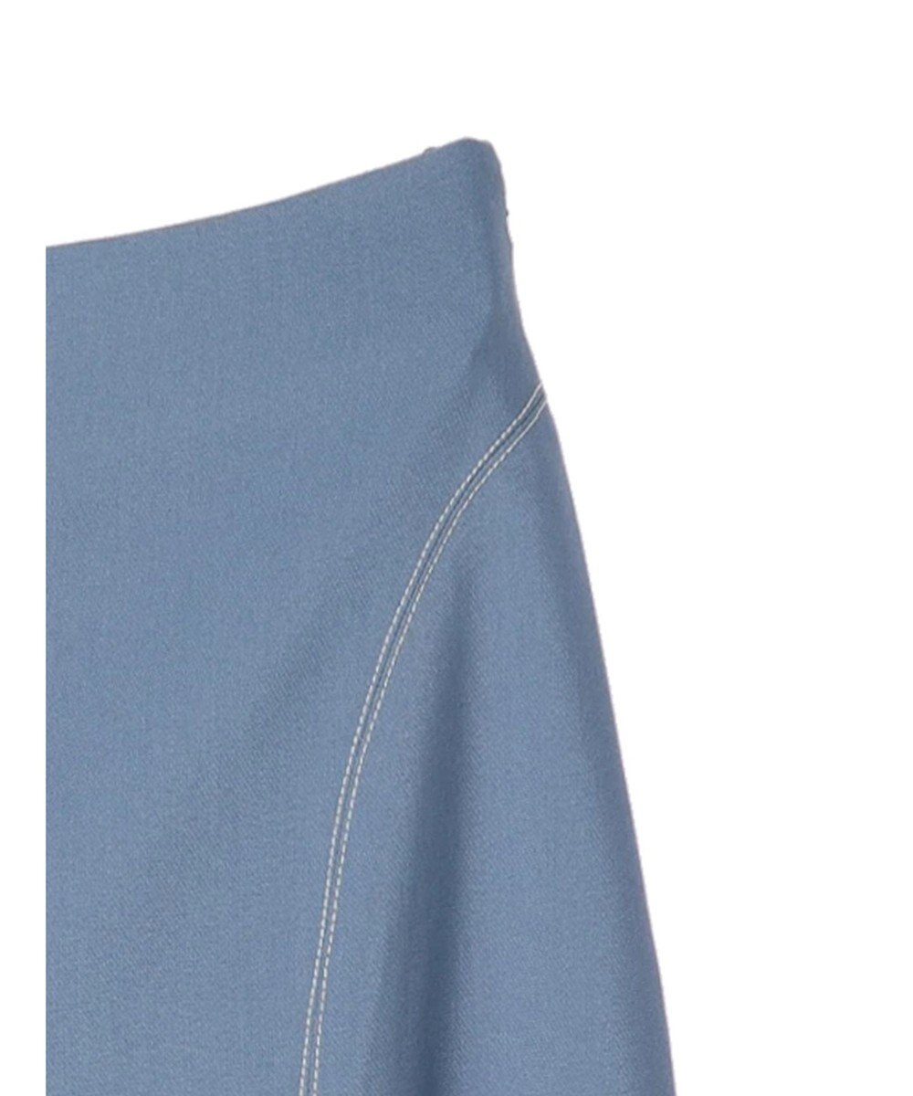 earth music&ecology 配色ステッチパネルフレアスカート 