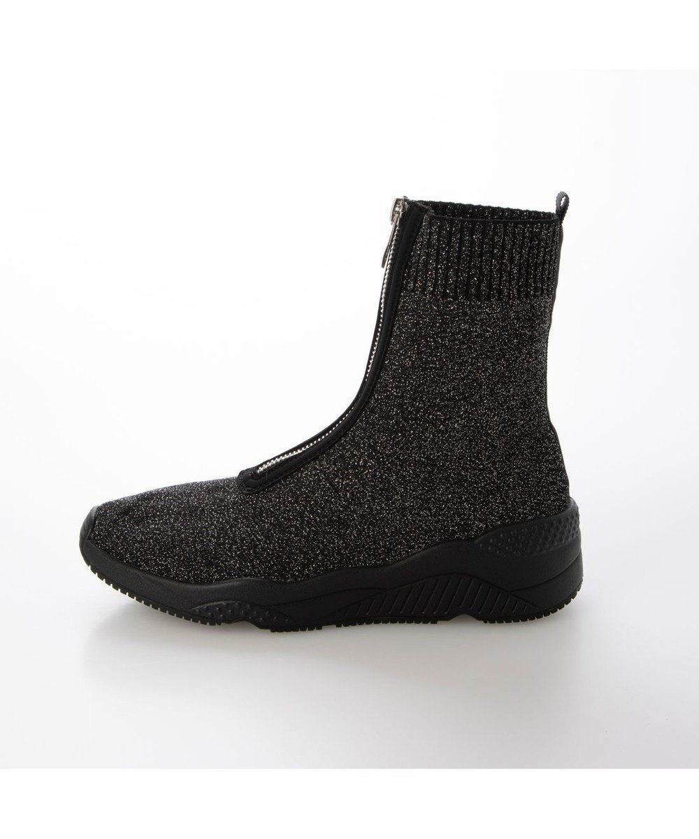 MODE ET JACOMO <carino>フロントジップニットブーツ 