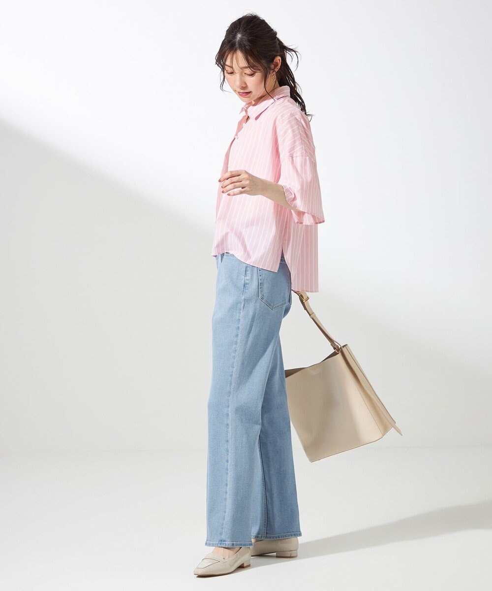 ANY SIS 【洗える】ペタルスリーブ シャツ 