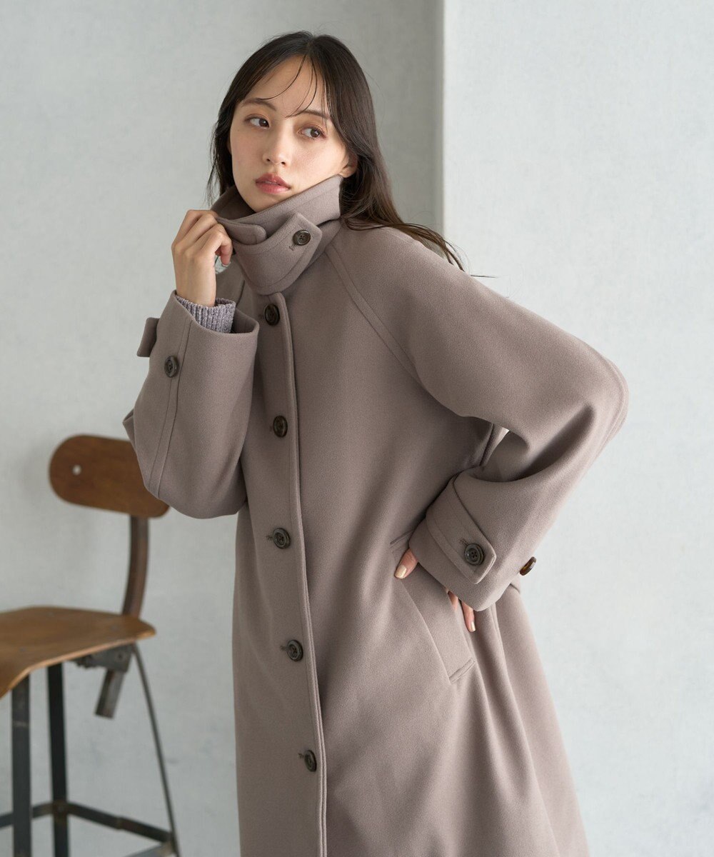 earth music&ecology 2WAYカラーロングコート 