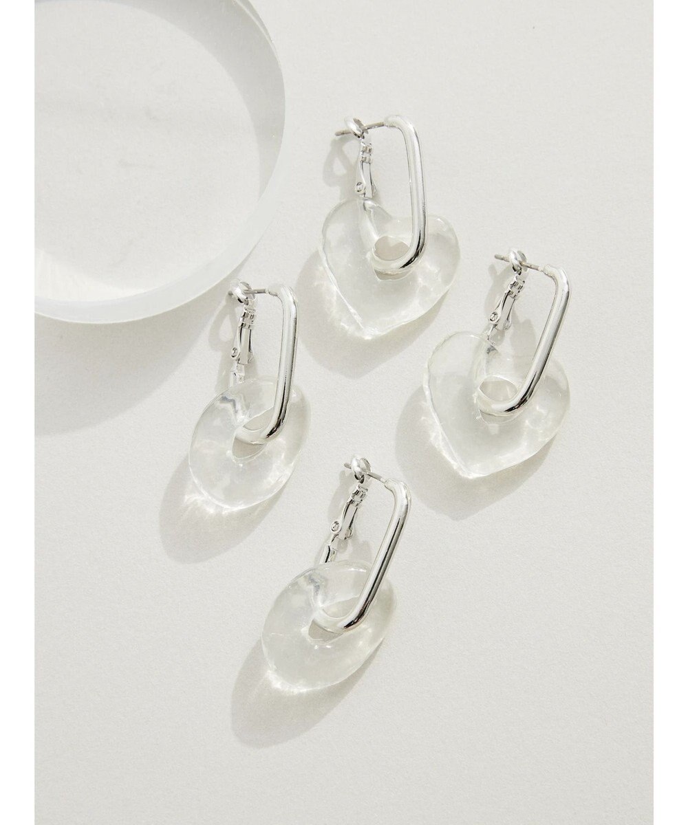 Green Parks ・ＨＡＬＦ　ＴＩＭＥ　ラフデザインクリア２ＷＡＹピアス 