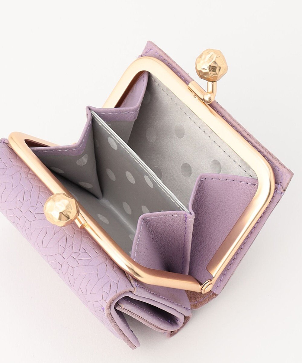 UNBILLION perche 抗菌レザー型押し外がまミニウォレット 