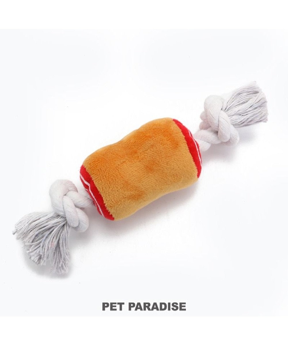 PET PARADISE 犬 おもちゃ ロープ 骨付き肉 ペットパラダイス 小 茶系