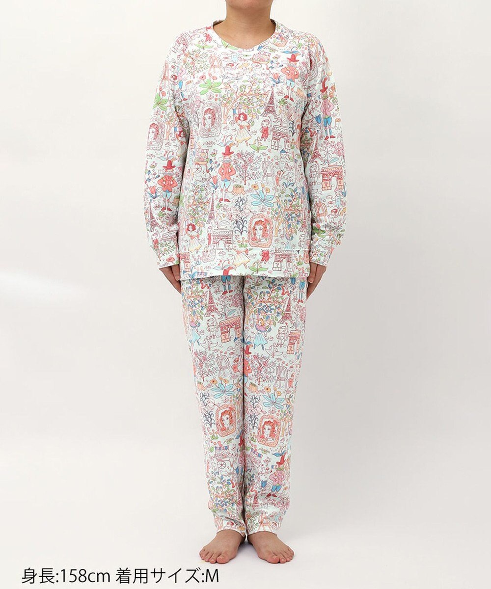 tsumori chisato SLEEP ツモリチサト パジャマ 長袖 長ズボン 綿混(本体) レディース UDX582 /ワコール 