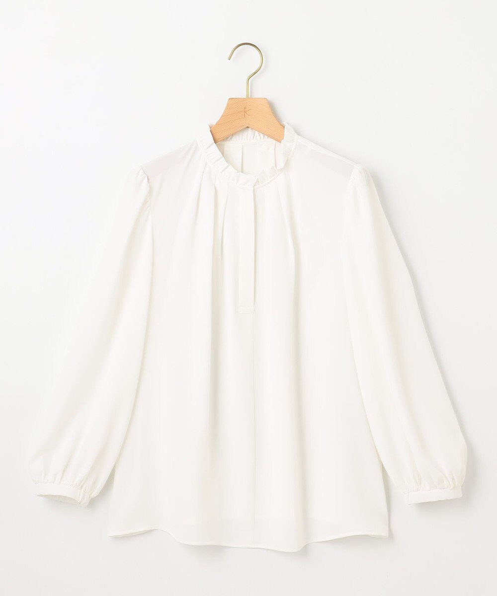 組曲 S ライトデシンフリル襟 ブラウス 