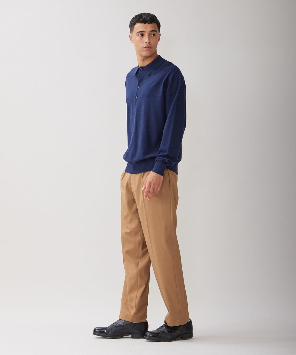 UNFILO MENS ウールライク ワイドパンツ 