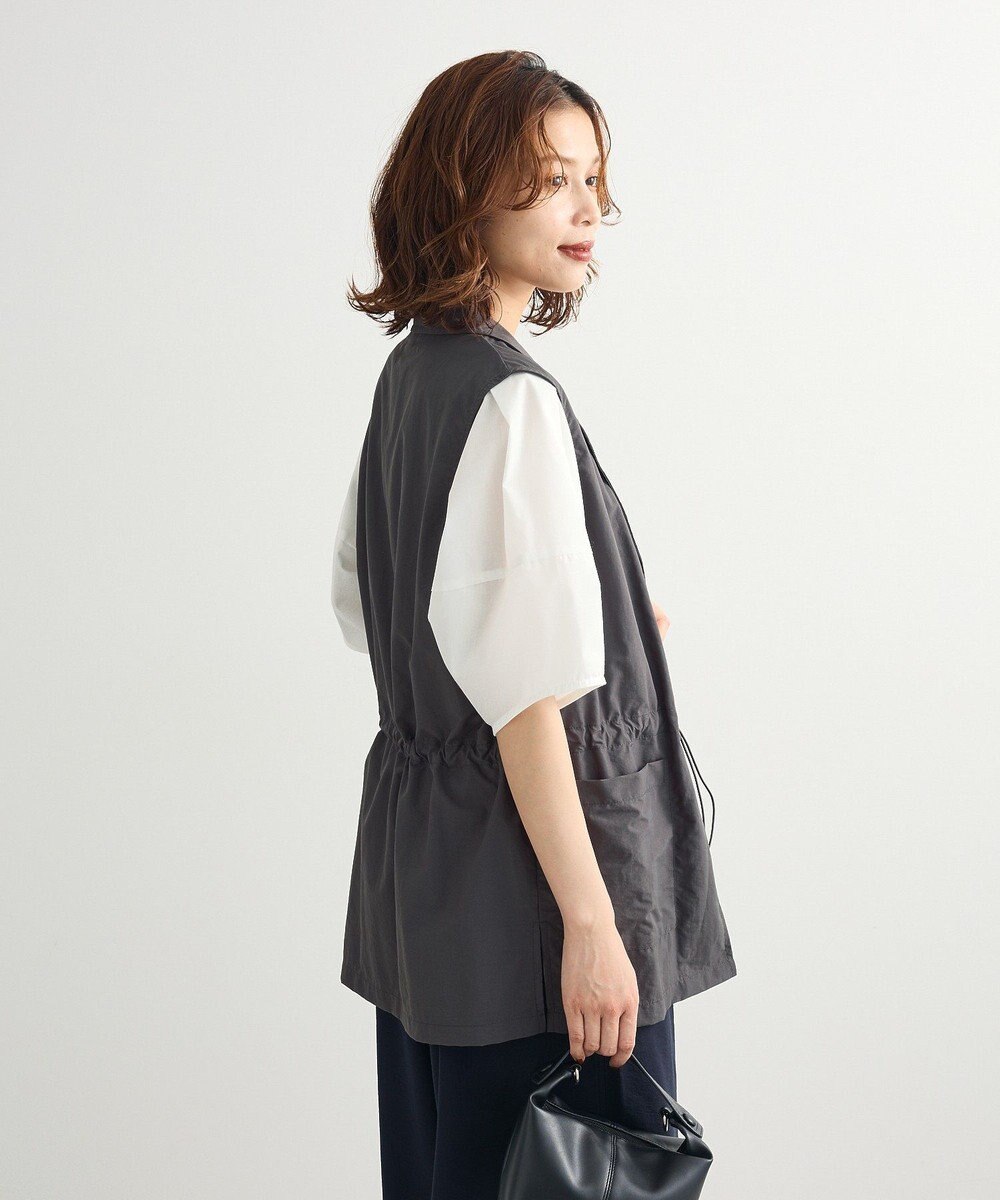 Green Parks ウエストドロストナイロンベスト 