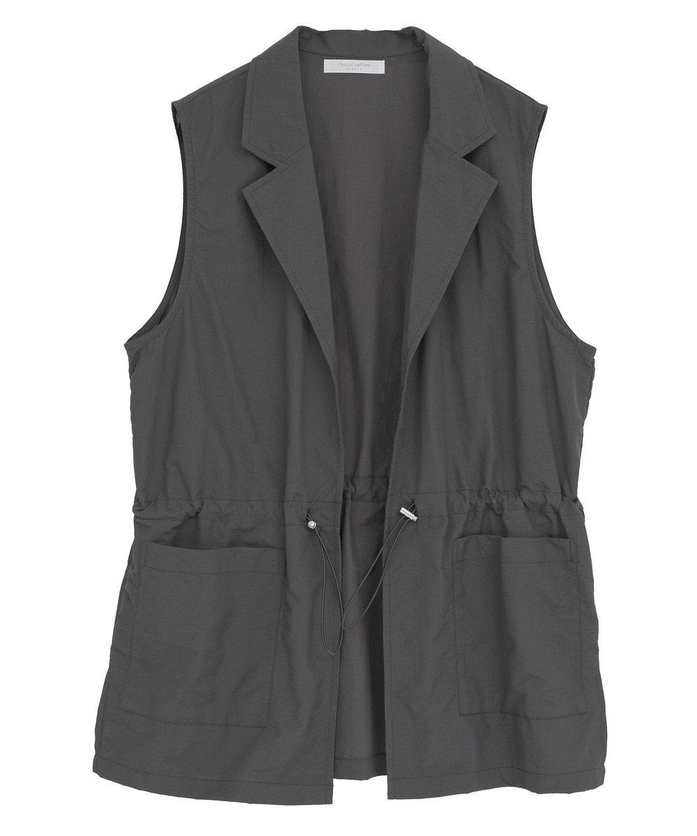 Green Parks ウエストドロストナイロンベスト 