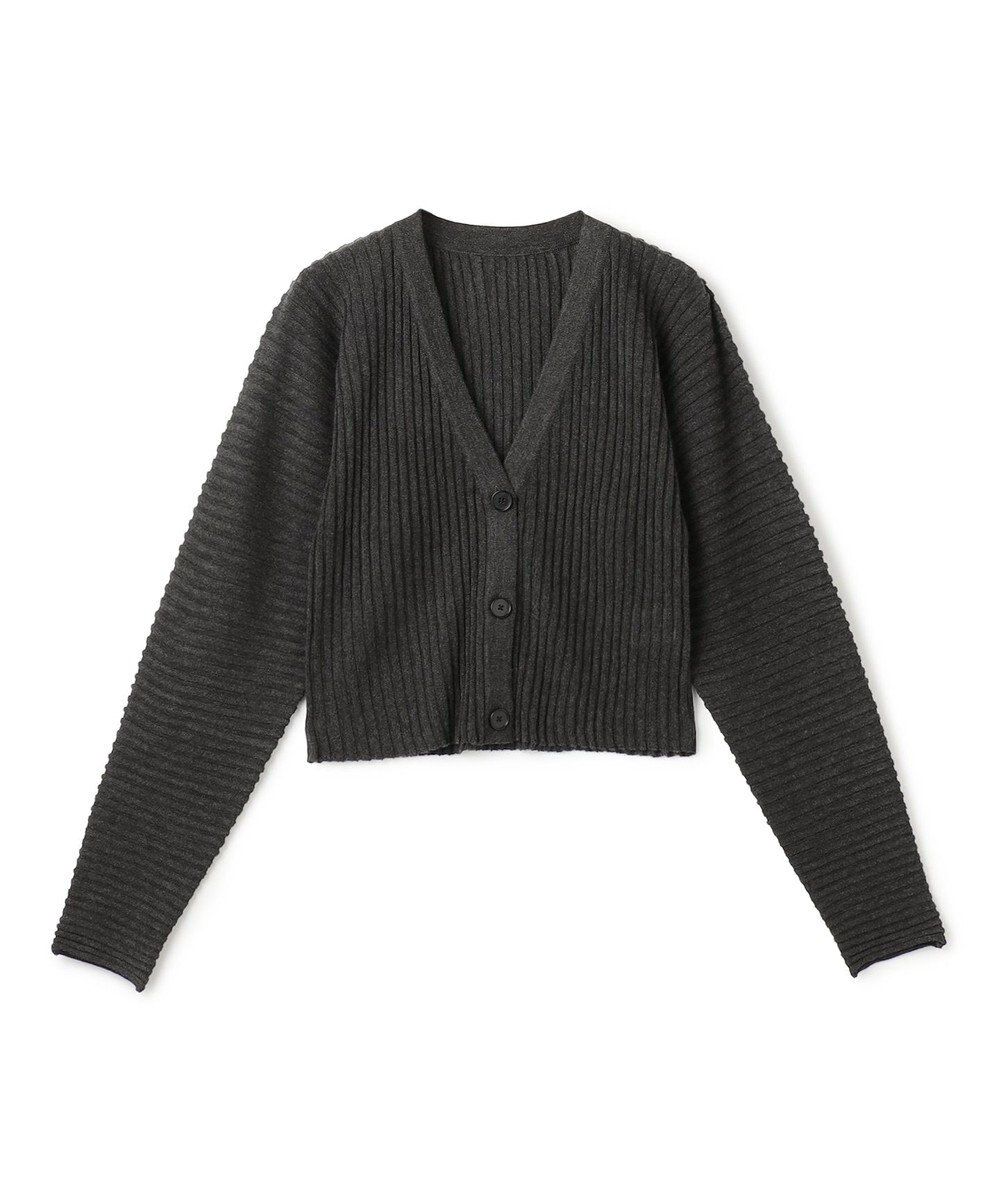 uncrave シアーストライプニット ドルマンカーディガン 