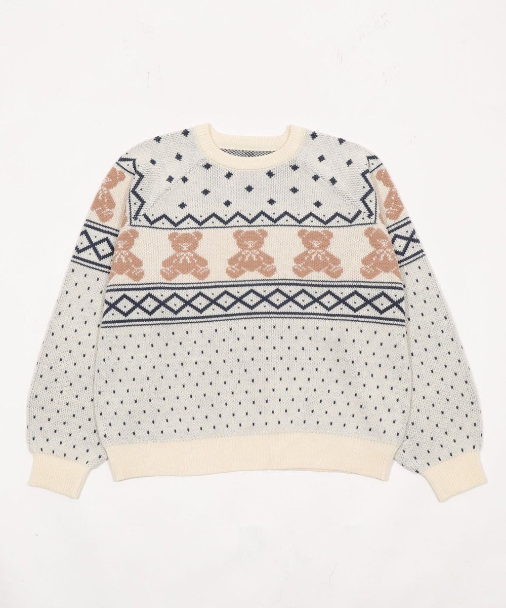 WEGO ノルディックベアニットプルーバー 