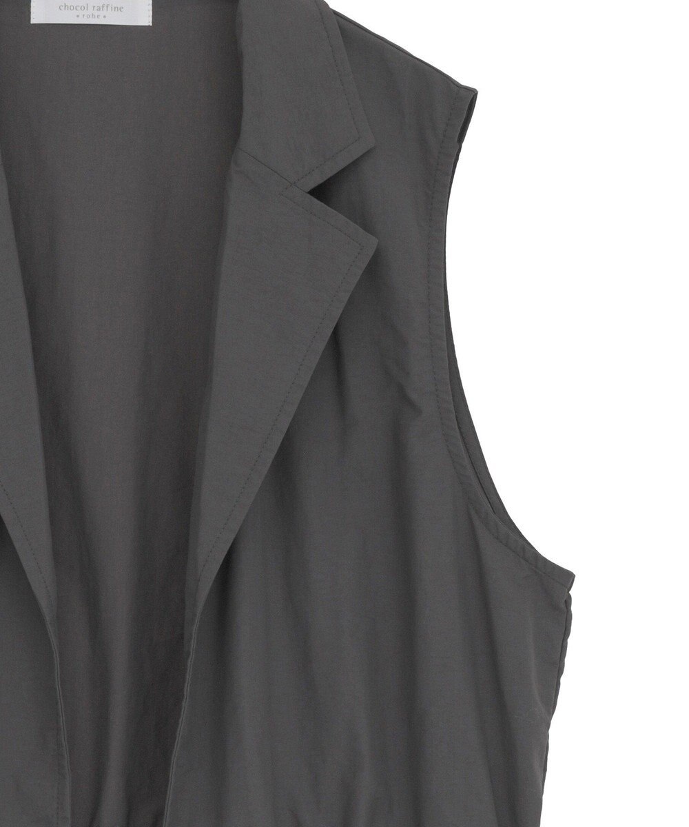 Green Parks ウエストドロストナイロンベスト 