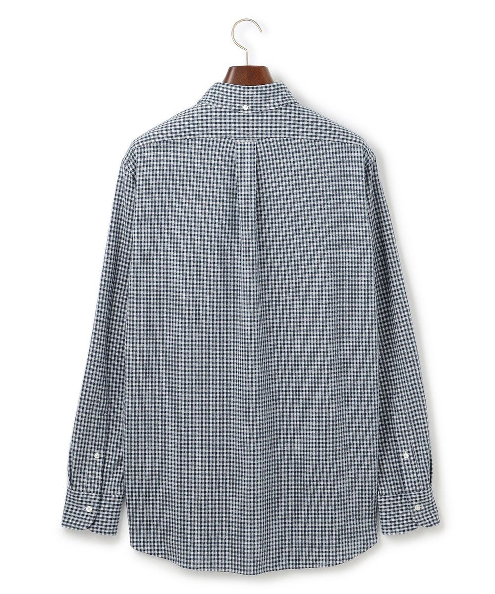 J.PRESS MEN 【KING SIZE】ギンガムチェック コットンネルジャージシャツ 