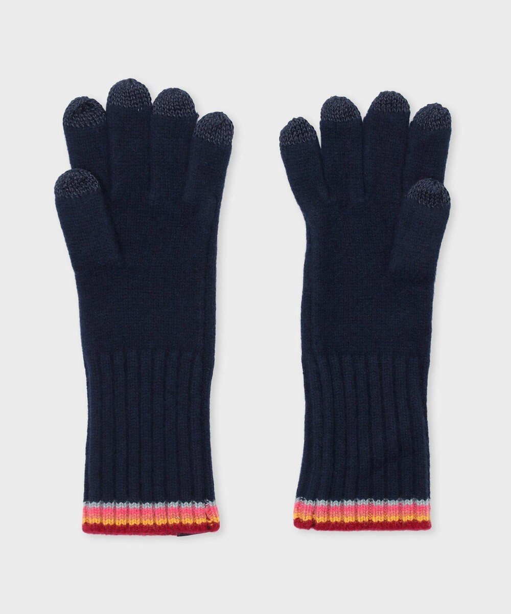 Paul Smith ストライプ リブニット グローブ 